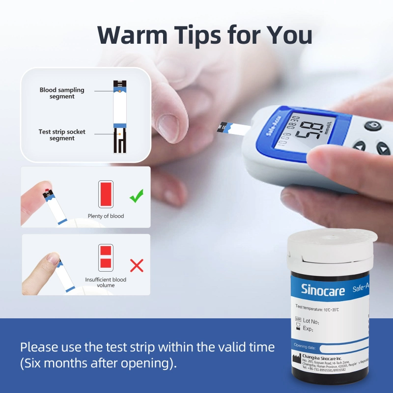 Sinocare Blood Glucose Meter Easy to Use Blood Glucose Watch Blood Glucose Monitor Safe Accu2