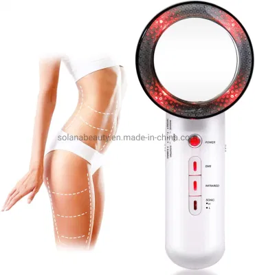 Appareil de beauté de thérapie infrarouge de massage Tens EMS 3 en 1 pour un usage domestique avec cavitation par ultrasons