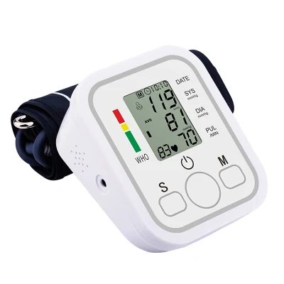 Sphygmomanomètre électronique Portable, moniteur de pression artérielle et de pouls au bras